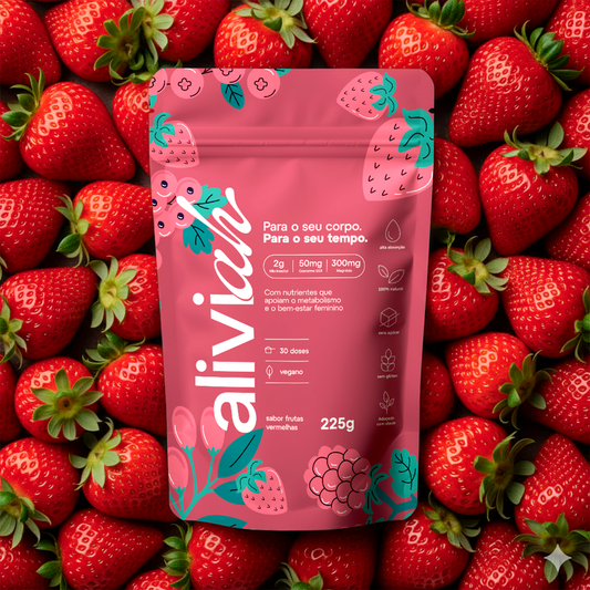 Aliviah®️ - Aliviador de Cólicas Sabor Morango | Único 16 em 1