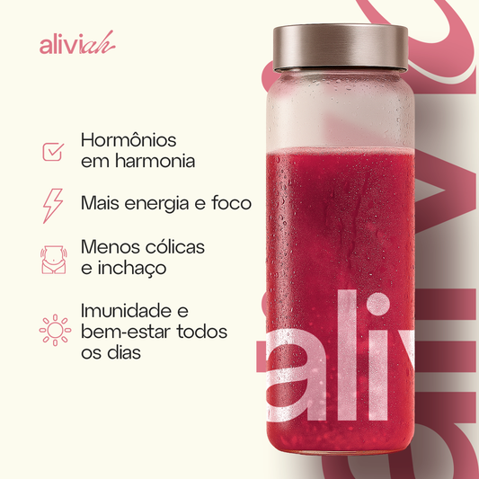 Aliviah®️ - Aliviador de Cólicas Sabor Morango | Único 16 em 1